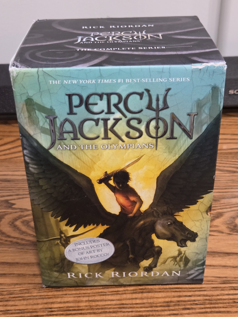 Percy Jackson and the Olympians Box Set - 5 Soft- Cover Novels Plus Poster